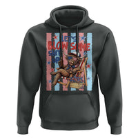 Funny Patriotic Highland Cow Hoodie 4th Of July Fireworks Celebration
