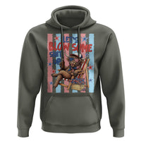 Funny Patriotic Highland Cow Hoodie 4th Of July Fireworks Celebration