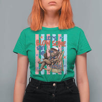 Funny Patriotic Highland Cow T Shirt For Women 4th Of July Fireworks Celebration