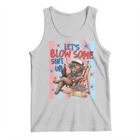 Funny Patriotic Highland Cow Tank Top 4th Of July Fireworks Celebration