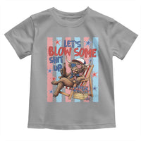 Funny Patriotic Highland Cow Toddler T Shirt 4th Of July Fireworks Celebration