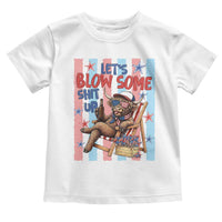 Funny Patriotic Highland Cow Toddler T Shirt 4th Of July Fireworks Celebration
