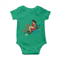 Funny Patriotic Pin Up Girl Firework USA Gift Baby Onesie Just Here To Bang