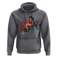 Funny Patriotic Pin Up Girl Firework USA Gift Hoodie Just Here To Bang