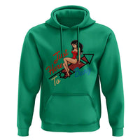 Funny Patriotic Pin Up Girl Firework USA Gift Hoodie Just Here To Bang