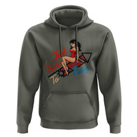 Funny Patriotic Pin Up Girl Firework USA Gift Hoodie Just Here To Bang
