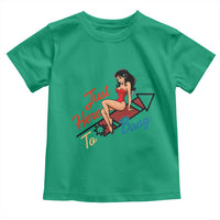 Funny Patriotic Pin Up Girl Firework USA Gift Toddler T Shirt Just Here To Bang