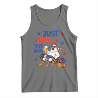 Funny Chicken 4th Of July Celebration Tank Top Just Here To Bang