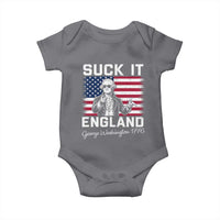 Funny 4th Of July George Washington Baby Onesie Suck It England