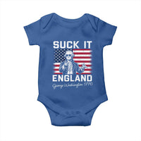 Funny 4th Of July George Washington Baby Onesie Suck It England
