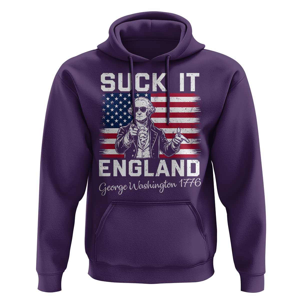 Funny 4th Of July George Washington Hoodie Suck It England