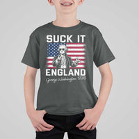 Funny 4th Of July George Washington T Shirt For Kid Suck It England
