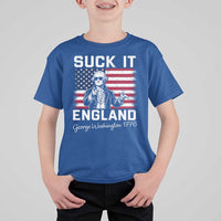 Funny 4th Of July George Washington T Shirt For Kid Suck It England