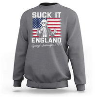 Funny 4th Of July George Washington Sweatshirt Suck It England
