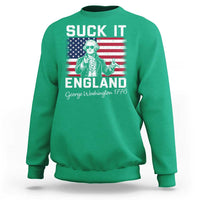 Funny 4th Of July George Washington Sweatshirt Suck It England