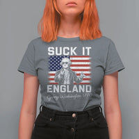 Funny 4th Of July George Washington T Shirt For Women Suck It England