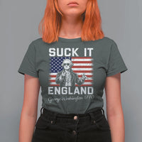 Funny 4th Of July George Washington T Shirt For Women Suck It England