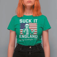 Funny 4th Of July George Washington T Shirt For Women Suck It England