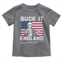 Funny 4th Of July George Washington Toddler T Shirt Suck It England
