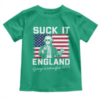 Funny 4th Of July George Washington Toddler T Shirt Suck It England