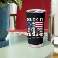 Funny 4th Of July George Washington Tumbler Cup Suck It England