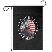 Funny George Washington Revolutionary War Garden Flag Suck It England
