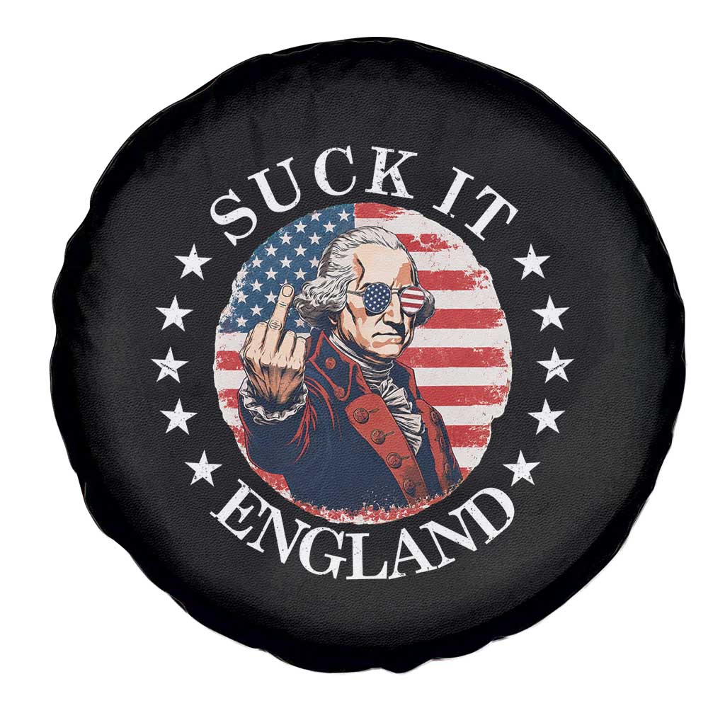 Funny George Washington Revolutionary War Spare Tire Cover Suck It England