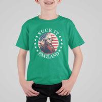 Funny George Washington Revolutionary War T Shirt For Kid Suck It England