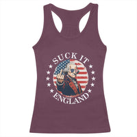Funny George Washington Revolutionary War Racerback Tank Top Suck It England