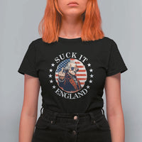 Funny George Washington Revolutionary War T Shirt For Women Suck It England