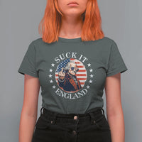 Funny George Washington Revolutionary War T Shirt For Women Suck It England