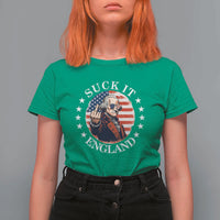 Funny George Washington Revolutionary War T Shirt For Women Suck It England