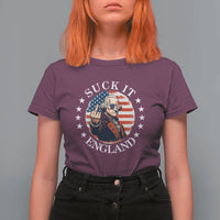 Funny George Washington Revolutionary War T Shirt For Women Suck It England
