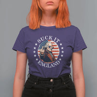 Funny George Washington Revolutionary War T Shirt For Women Suck It England