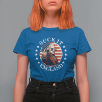 Funny George Washington Revolutionary War T Shirt For Women Suck It England