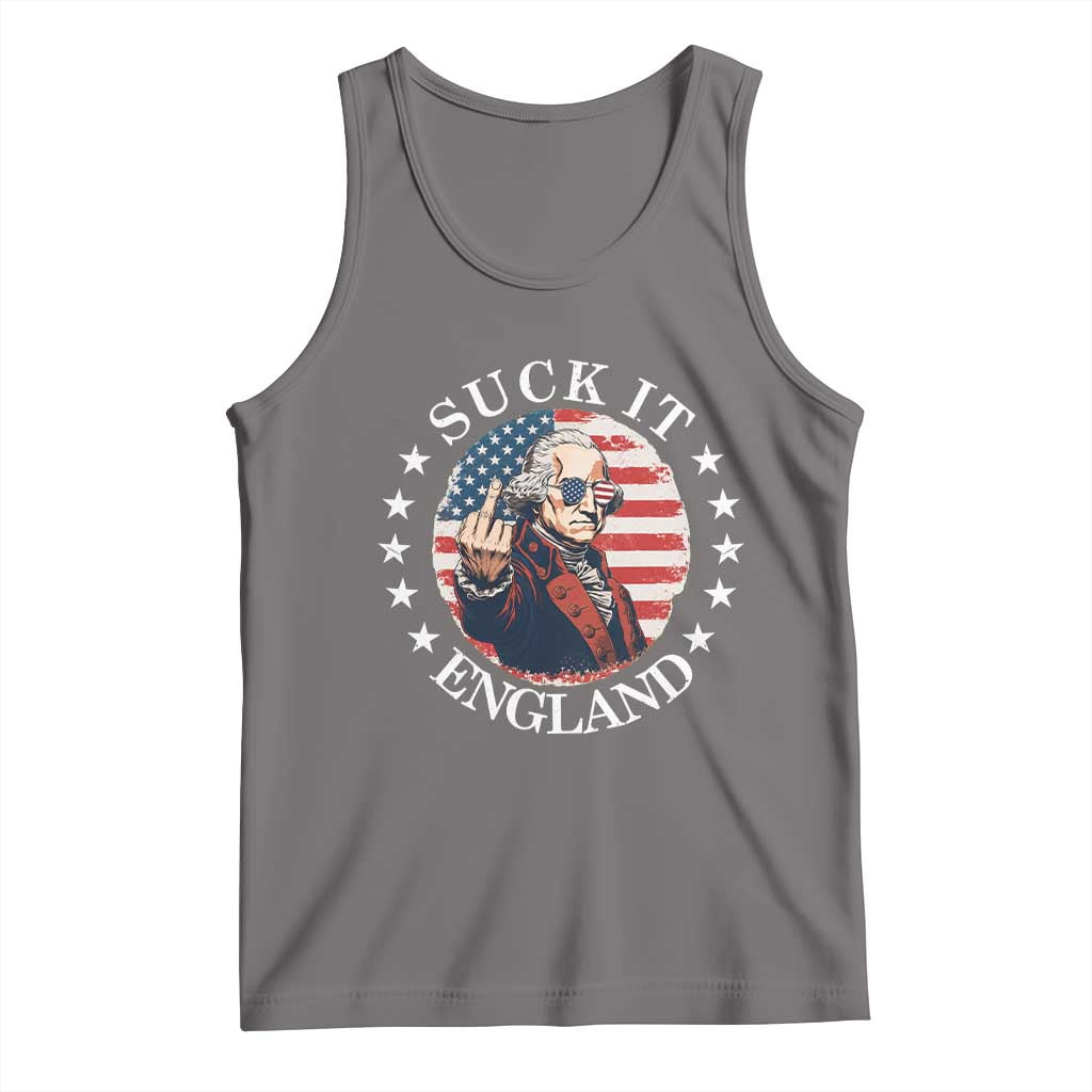 Funny George Washington Revolutionary War Tank Top Suck It England