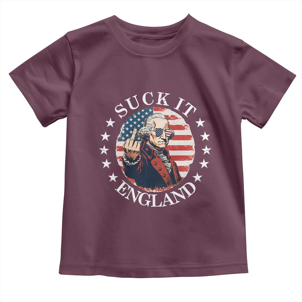 Funny George Washington Revolutionary War Toddler T Shirt Suck It England