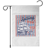 Spilling The Tea Since 1773 Garden Flag Boston Tea Party USA History Humor