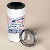Spilling The Tea Since 1773 4 in 1 Can Cooler Tumbler Boston Tea Party USA History Humor