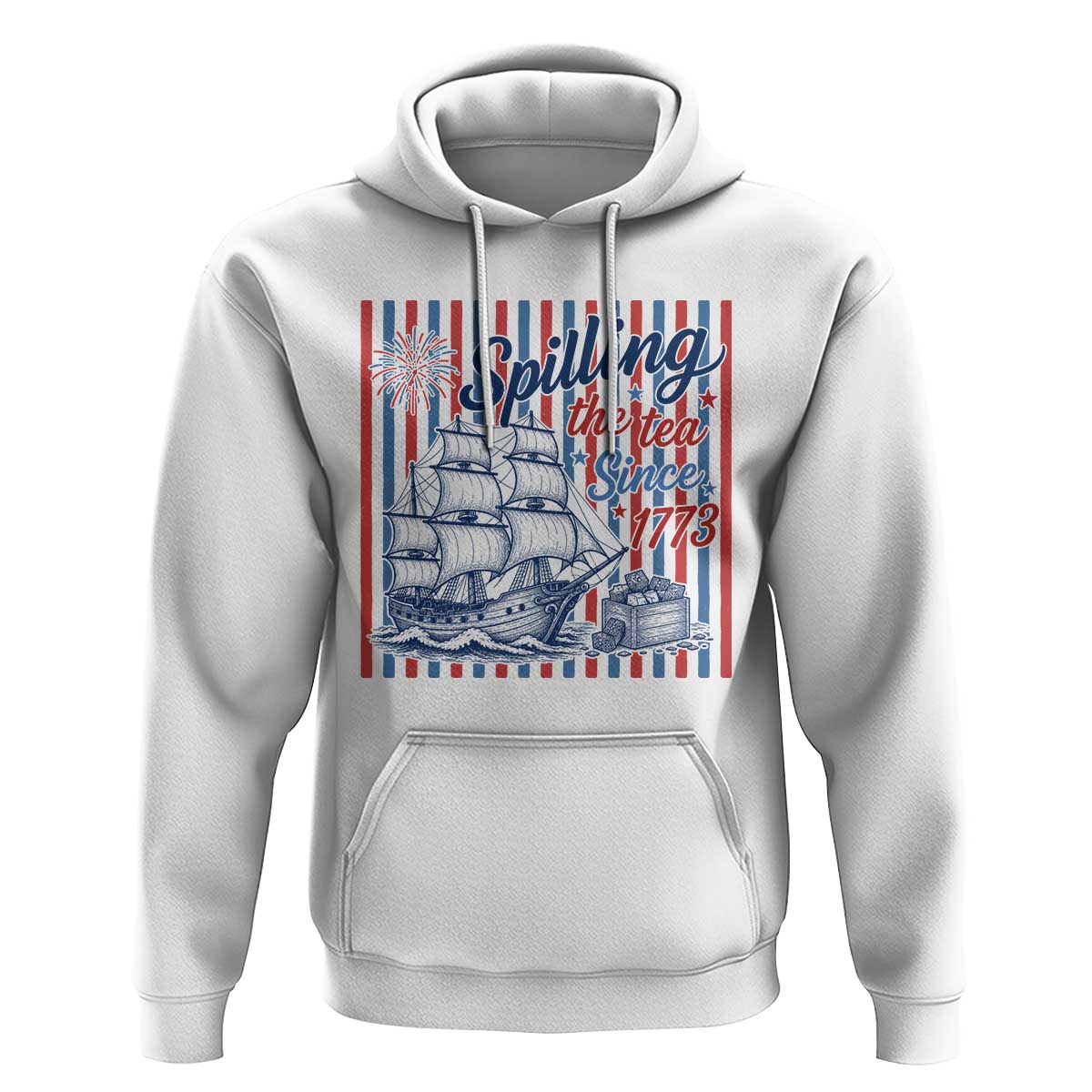 Spilling The Tea Since 1773 Hoodie Boston Tea Party USA History Humor