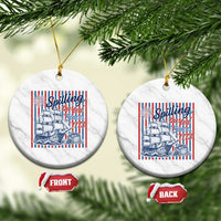 Spilling The Tea Since 1773 Ceramic Ornament Boston Tea Party USA History Humor