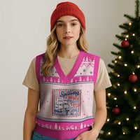 Spilling The Tea Since 1773 V-Neck Knit Sweater Vest Boston Tea Party USA History Humor