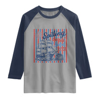 Spilling The Tea Since 1773 Raglan Shirt Boston Tea Party USA History Humor