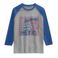 Spilling The Tea Since 1773 Raglan Shirt Boston Tea Party USA History Humor