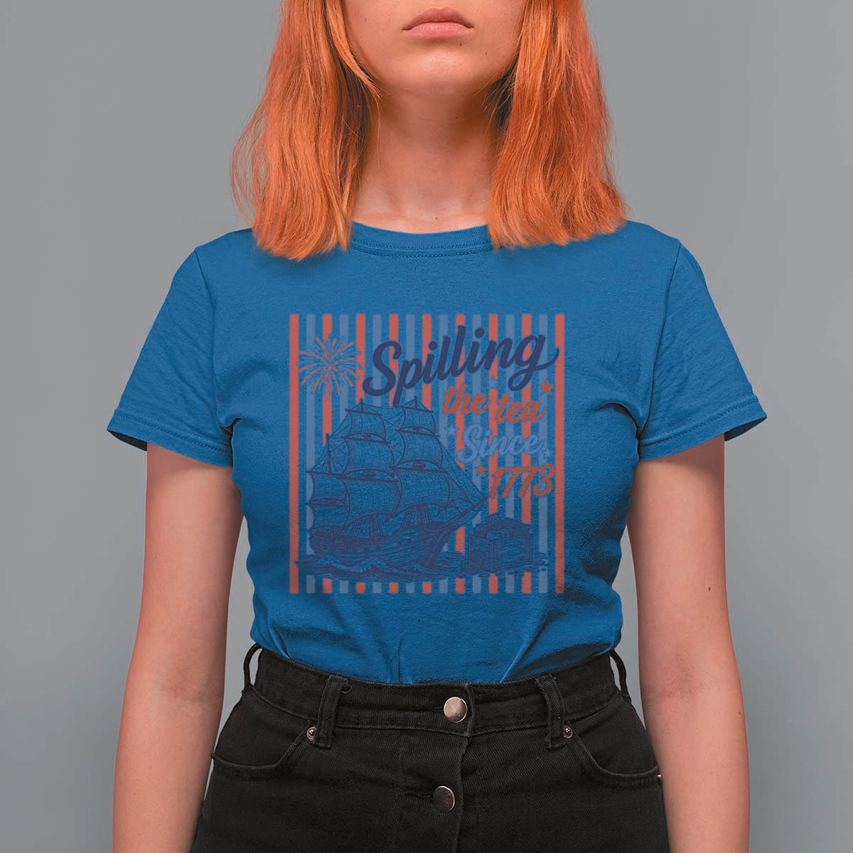 Spilling The Tea Since 1773 T Shirt For Women Boston Tea Party USA History Humor