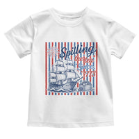 Spilling The Tea Since 1773 Toddler T Shirt Boston Tea Party USA History Humor