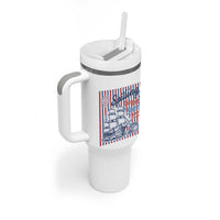 Spilling The Tea Since 1773 Tumbler With Handle Boston Tea Party USA History Humor