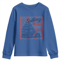Spilling The Tea Since 1773 Youth Sweatshirt Boston Tea Party USA History Humor