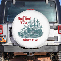 Spilling The Tea Since 1773 Spare Tire Cover American History Gift