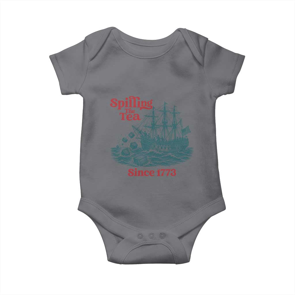 Spilling The Tea Since 1773 Baby Onesie American History Gift